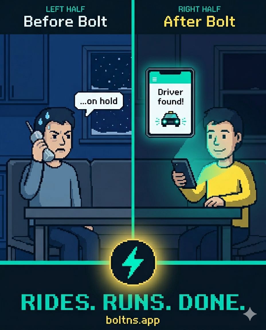 Bolt — local rides and errands